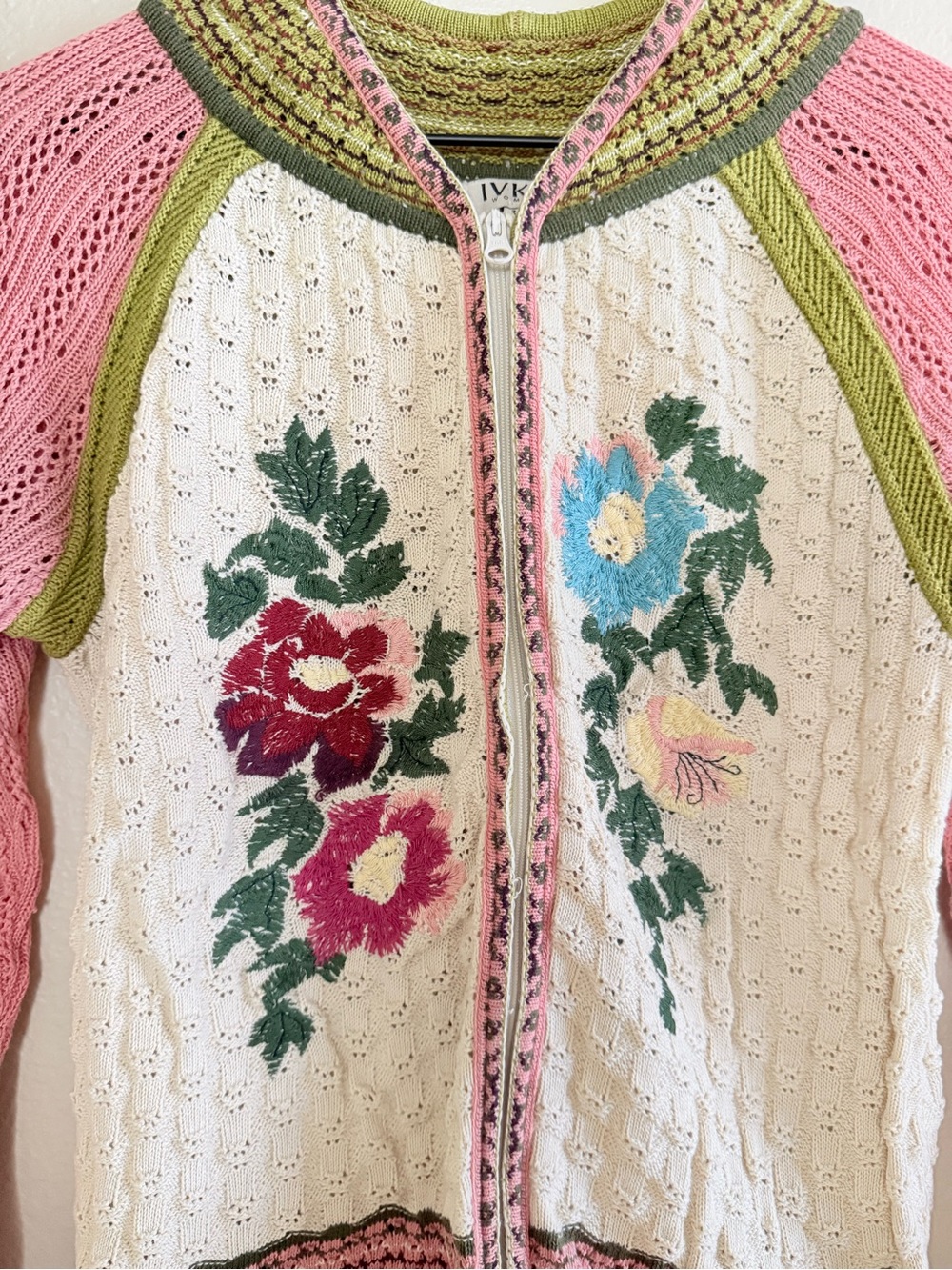 IVKO Crochet Knit Floral Cardigan - Picture 2 of 8